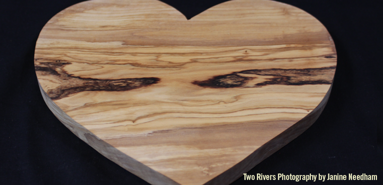 Heart-shaped Olive Wood Board